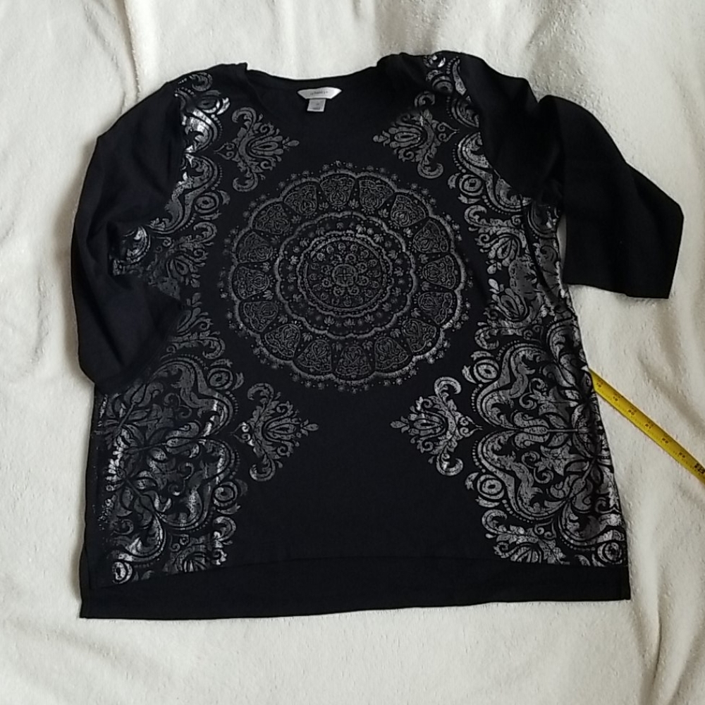 cj banks 3/4 sleeve top 2X